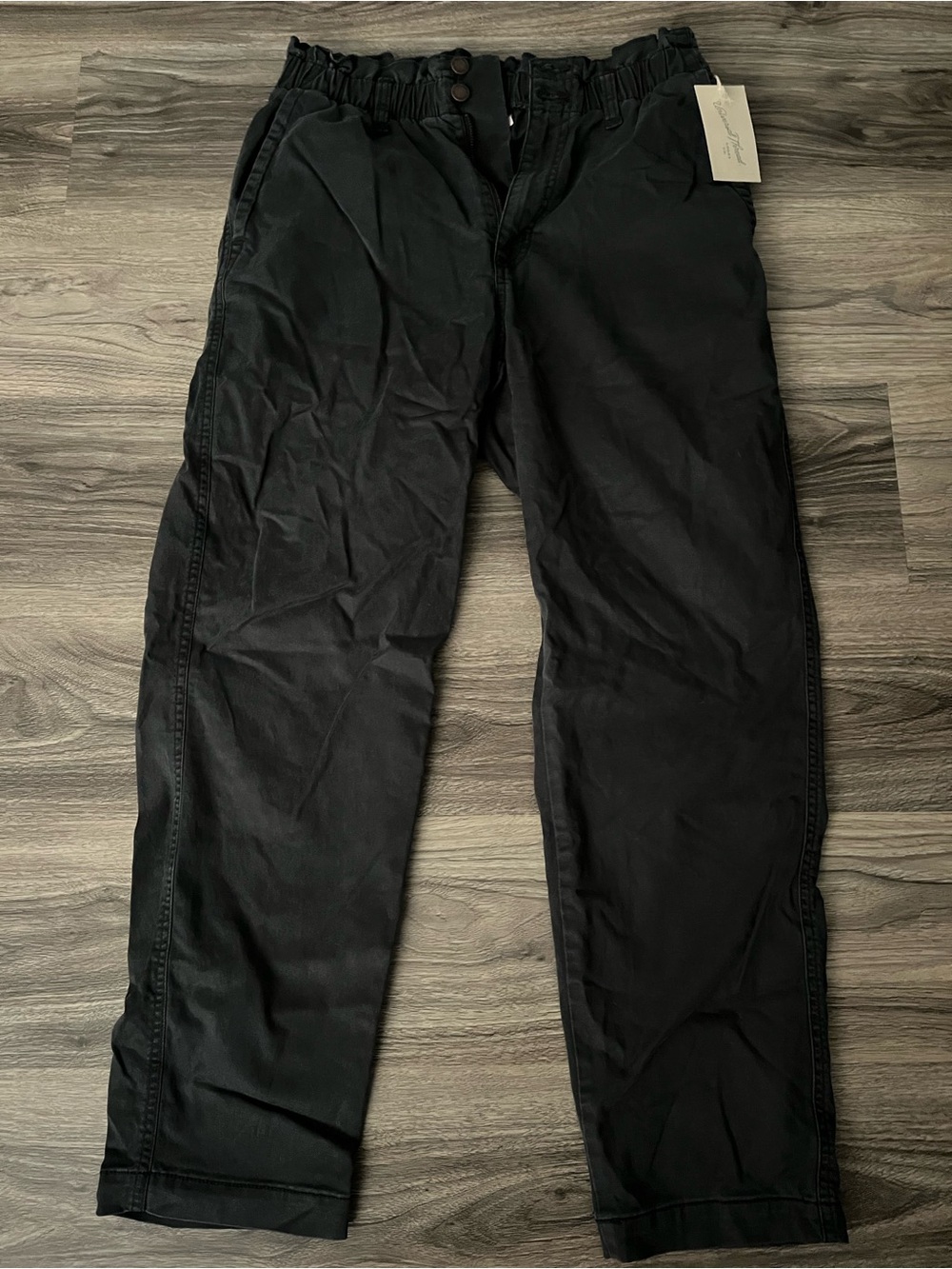 Black elastic Waist Pants